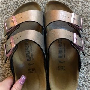 Rose Gold Birkenstocks